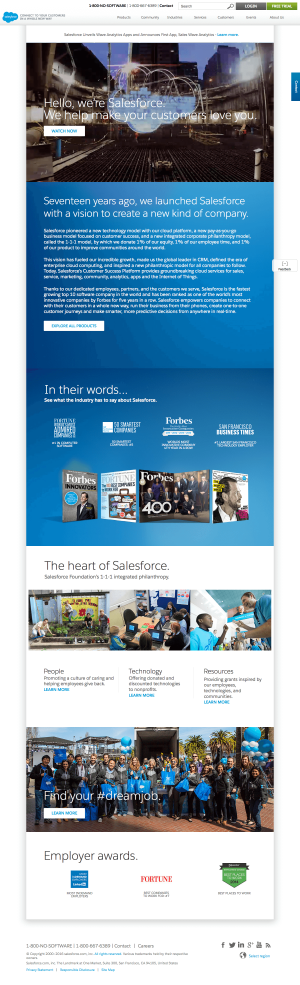 About us page inspiration - Salesforce