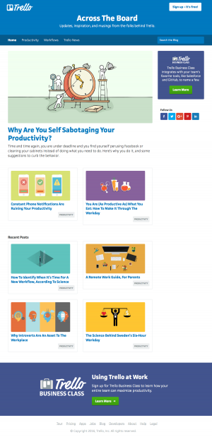 Blog saas inspiration - Trello