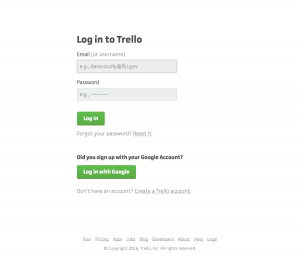 Login page inspiration - Trello